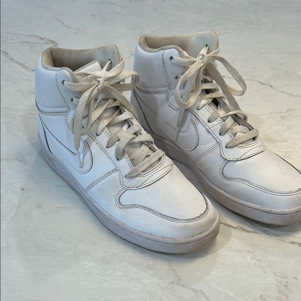 Nike White High-Top Sneakers